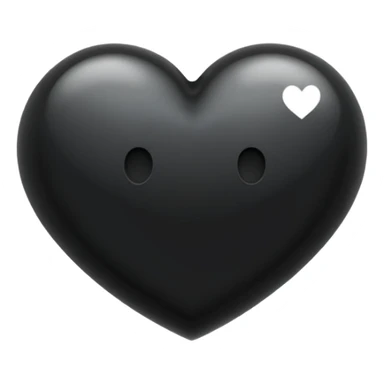 Please make the thought bubble 💭 bigger than the black heart 🖤 inside it.” sticker