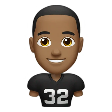 Aaron smith with black jersey  sticker