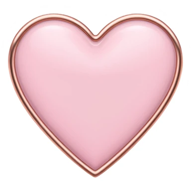 I need a pink and white and rose gold Heart emoji sticker