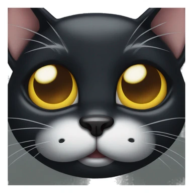 Black cat with a tear sticker