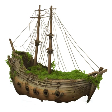 galeon in bottom of the sea sticker