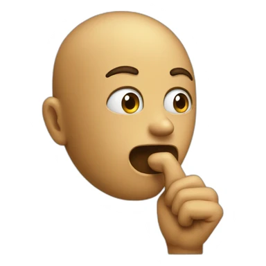 Shh I'm mewing sticker