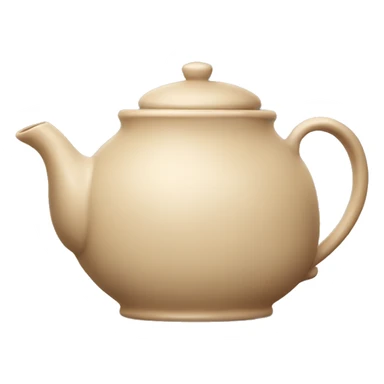 Beige teapot sticker