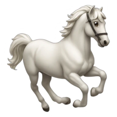 Cheval qui saute sticker