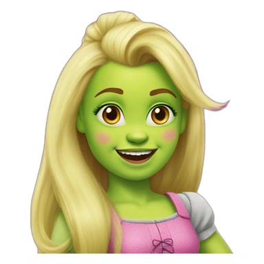 Jojo siwa as shrek sticker