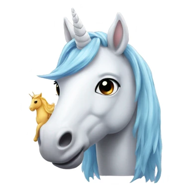unicorn with binky sticker