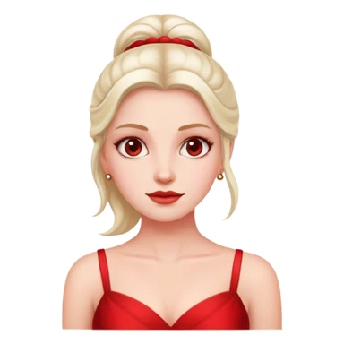 white conservative woman in red dress sticker