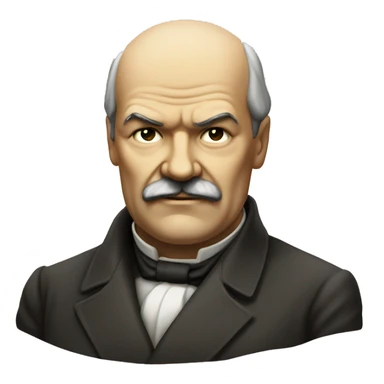 Lenin's face winking sticker