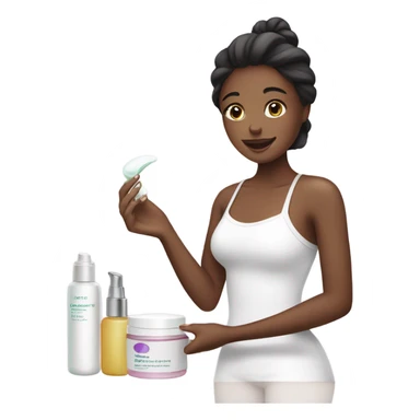 Girl with Skincare sticker