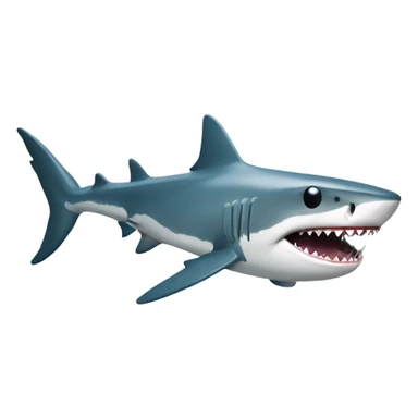 Shark swimming to the bank with sunglasses on sticker