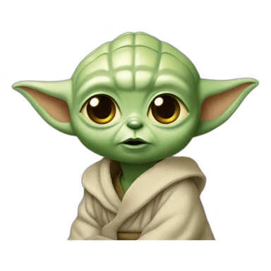 Bébé yoda qui boit une vie  sticker