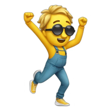 Personne qui fait un dab sticker