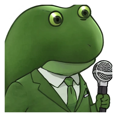 Perot speaking in a forest sticker