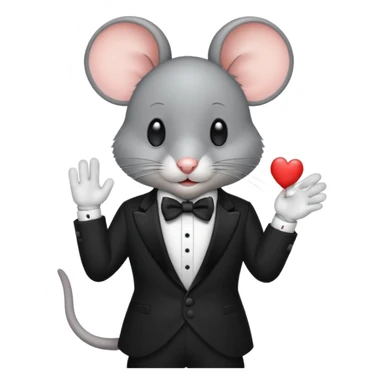 mouse in Formal Attire sticker