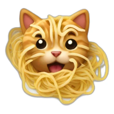 cat-eating-spagetti sticker
