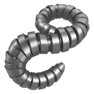 coiled metal spring sticker