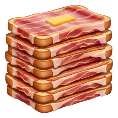 packaged bacon sticker