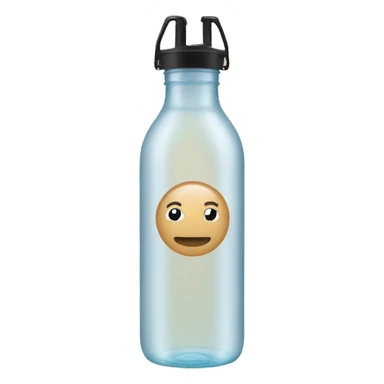 Beige water bottle  sticker