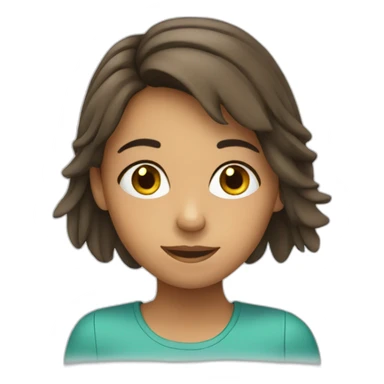 Girl learning Spanish sticker