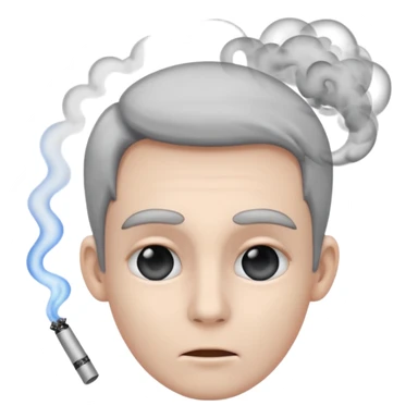 Smoke coming out of ears  sticker