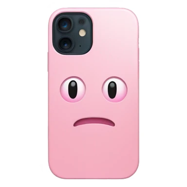  Pink IPhone 12 with cute phone case sticker