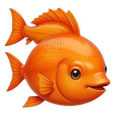 Poisson rouge simple sticker