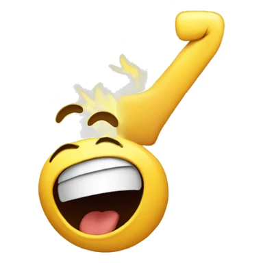 Laughing face making an L with his hand on his head sticker