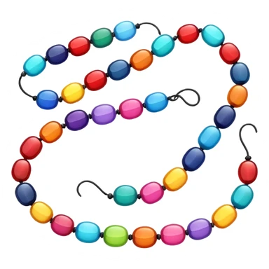 Colorful String Bead sticker