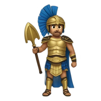 Greek warrior sticker