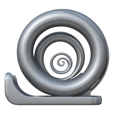 swirly grey slide sticker