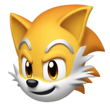 Tails sonic head sticker