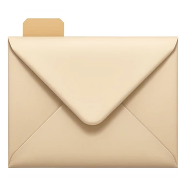 Pale beige letter sticker