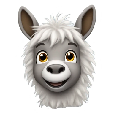 Cute donkey sticker