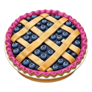 Cute blueberry pie sticker
