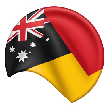Australian aboriginal flag sticker