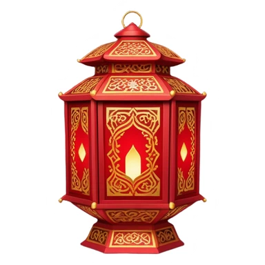 Chinese New Year red lantern – Cinematic Realistic Chinese New Year Red Lantern, depicted as an exquisitely crafted lantern adorned with intricate red and gold patterns, softly glowing against a dark background with subtle calligraphic details, evoking festive warmth and tradition. sticker
