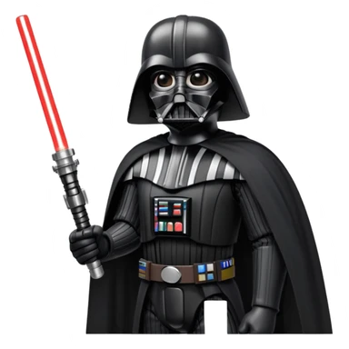 Darth vader mit seinem lichtschwert sticker