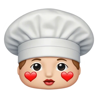Chef’s hat with kiss mark sticker