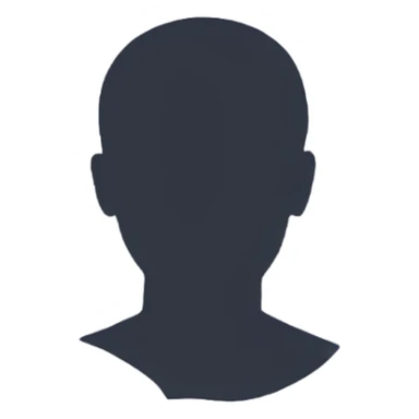 silhoutte of man speaking sticker