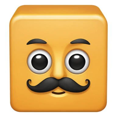 make a hitler emoji, a cubical mustache  sticker