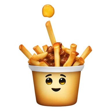 Poutine qui mange une poutine  sticker
