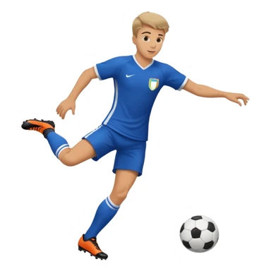 soccer player doing ball tricks sticker