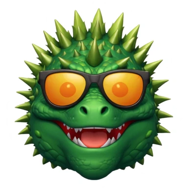 Godzilla wearing sunglasses sticker
