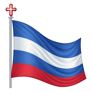 Drapeau français avec croix lorraine sticker