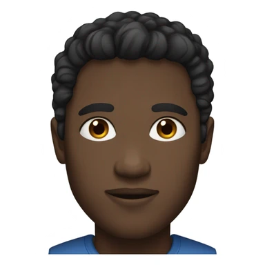 Black man with brown hair and brown eyes white women with black hair blue eyes sticker