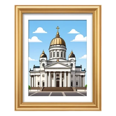 Helsinki cathedral  sticker