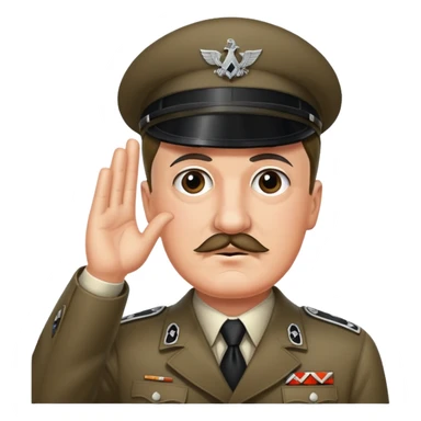 Hitler doing salute sticker
