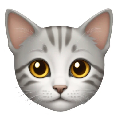 Grey and ginger kitten sticker