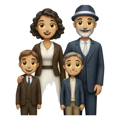 jewish family  sticker