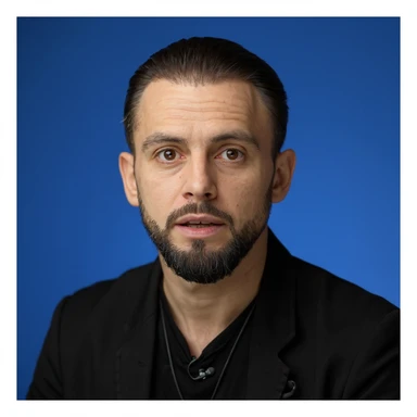 A professional, high-resolution, hyperrealism, profile photo, maintaining the exact facial sticker